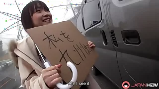 Busty Japanese Teen Mikoto Mochida is sucking a stranger's dick